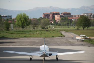 Bresso Airport near Milan served by MC Eurodriver's luxury chauffeur service.