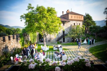 Castello di Rossino near Lake Como, historic castle and luxury wedding venue overlooking Lecco.