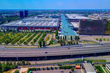 Fiera Milano exhibition center served by MC Eurodriver's executive chauffeur service for trade fairs and corporate events.