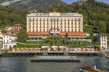 Grand Hotel Tremezzo on Lake Como with luxury chauffeur transportation.