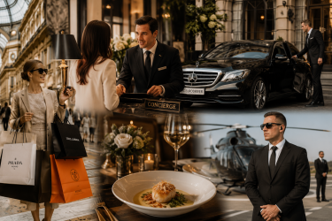 Luxury lifestyle services in Northern Italy including personal concierge, luxury shopping assistance, executive chauffeur, private security, fine dining and bespoke VIP experiences.
