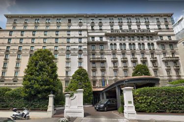 Hotel Principe di Savoia Milan luxury hotel served by MC Eurodriver chauffeur services.