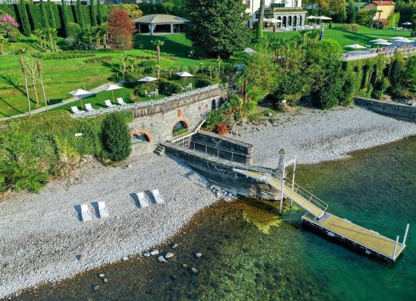 Villa Lario Resort in Mandello del Lario with infinity pool overlooking Lake Como.